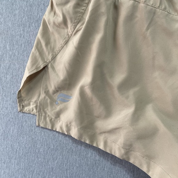 Fabletics The Breath Run Shorts Khaki Athleisure Sport Workout Running Large NWT - Picture 5 of 8